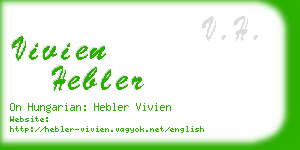 vivien hebler business card